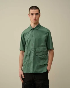 Cotton Popeline Pocket Shirt^C.P. Company Discount
