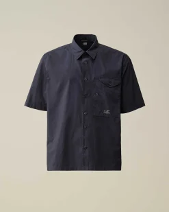 Cotton Popeline Short Sleeved Shirt^C.P. Company Sale