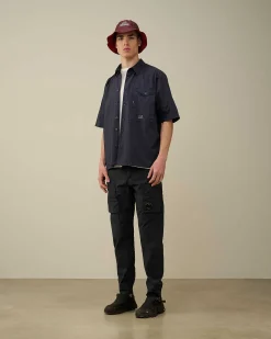 Cotton Popeline Short Sleeved Shirt^C.P. Company Sale