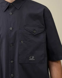 Cotton Popeline Short Sleeved Shirt^C.P. Company Sale
