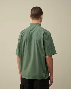 Cotton Popeline Short Sleeved Shirt^C.P. Company Cheap