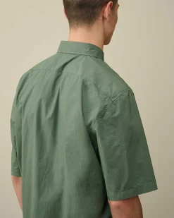 Cotton Popeline Short Sleeved Shirt^C.P. Company Cheap