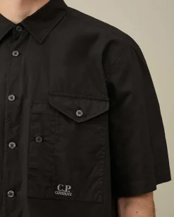 Cotton Popeline Short Sleeved Shirt^C.P. Company Best
