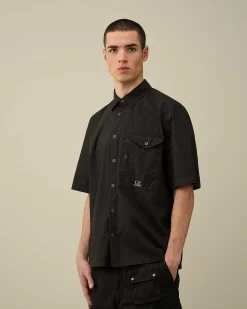 Cotton Popeline Short Sleeved Shirt^C.P. Company Best