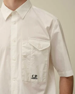Cotton Popeline Short Sleeved Shirt^C.P. Company Sale