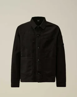 Cotton/Linen Overshirt^C.P. Company Sale