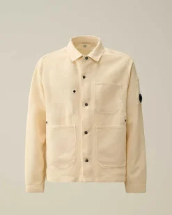 Cotton/Linen Overshirt^C.P. Company Flash Sale