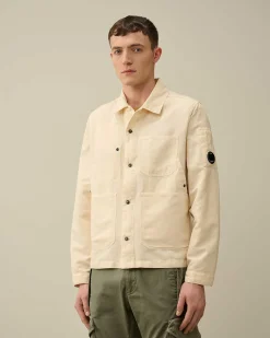 Cotton/Linen Overshirt^C.P. Company Flash Sale