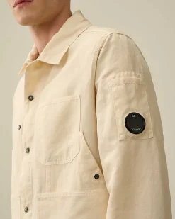 Cotton/Linen Overshirt^C.P. Company Flash Sale