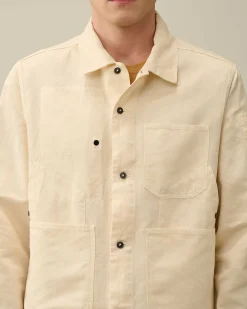 Cotton/Linen Overshirt^C.P. Company Flash Sale