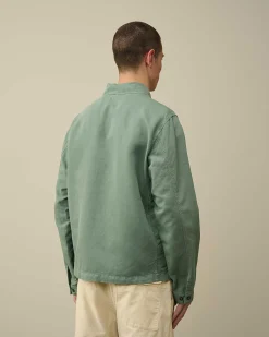 Cotton/Linen Overshirt^C.P. Company Flash Sale