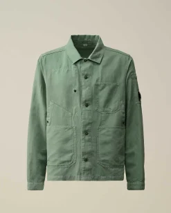 Cotton/Linen Overshirt^C.P. Company Flash Sale