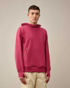 Diagonal Raised Fleece Goggle Hoodie^C.P. Company Clearance