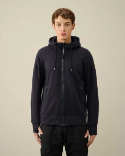 Diagonal Raised Fleece Goggle Zipped Hoodie^C.P. Company Clearance