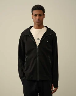 Diagonal Raised Fleece Goggle Zipped Hoodie^C.P. Company Flash Sale