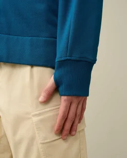 Diagonal Raised Fleece Goggle Zipped Hoodie^C.P. Company Sale