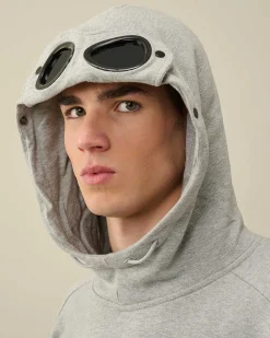 Diagonal Raised Fleece Goggle Hoodie^C.P. Company Discount