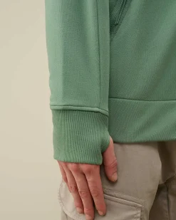 Diagonal Raised Fleece Goggle Zipped Hoodie^C.P. Company Cheap