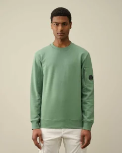 Diagonal Raised Fleece Sweatshirt^C.P. Company Store