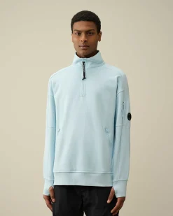 Diagonal Raised Fleece Zipped Sweatshirt^C.P. Company Cheap
