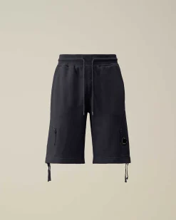 Diagonal Raised Fleece Zipped Pocket Shorts^C.P. Company Cheap