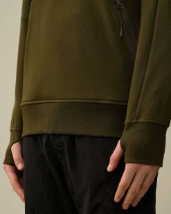 Diagonal Raised Fleece Zipped Sweatshirt^C.P. Company Best