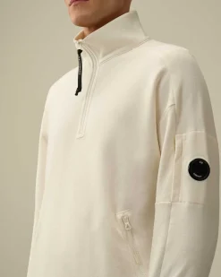 Diagonal Raised Fleece Zipped Sweatshirt^C.P. Company Clearance