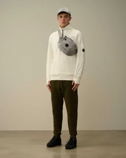 Diagonal Raised Fleece Zipped Sweatshirt^C.P. Company Clearance