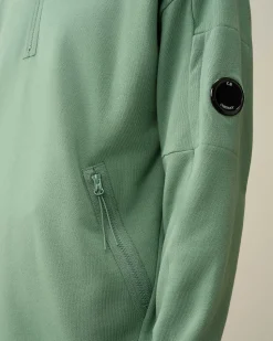 Diagonal Raised Fleece Zipped Sweatshirt^C.P. Company Store