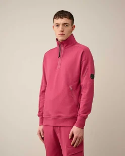 Diagonal Raised Fleece Zipped Sweatshirt^C.P. Company Cheap