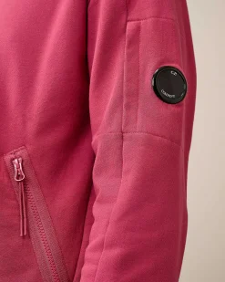 Diagonal Raised Fleece Zipped Sweatshirt^C.P. Company Cheap