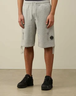 Diagonal Raised Fleece Zipped Pocket Shorts^C.P. Company Fashion
