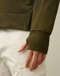 Diagonal Raised Fleece Zipped Hoodie^C.P. Company Best