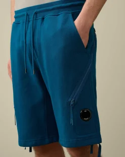 Diagonal Raised Fleece Zipped Pocket Shorts^C.P. Company Outlet