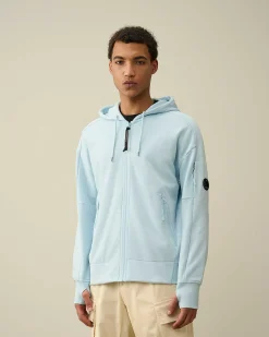Diagonal Raised Fleece Zipped Hoodie^C.P. Company New