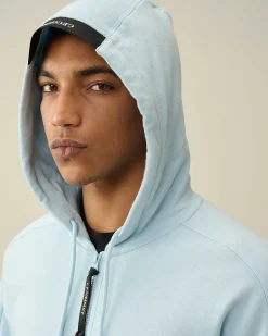 Diagonal Raised Fleece Zipped Hoodie^C.P. Company New