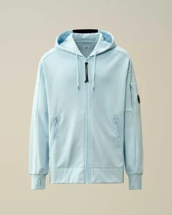 Diagonal Raised Fleece Zipped Hoodie^C.P. Company New