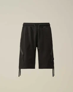 Diagonal Raised Fleece Zipped Pocket Shorts^C.P. Company Store