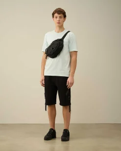 Diagonal Raised Fleece Zipped Pocket Shorts^C.P. Company Store