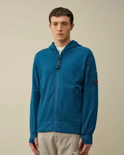 Diagonal Raised Fleece Zipped Hoodie^C.P. Company Cheap