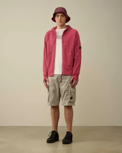 Diagonal Raised Fleece Zipped Hoodie^C.P. Company Best Sale