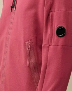Diagonal Raised Fleece Zipped Hoodie^C.P. Company Best Sale