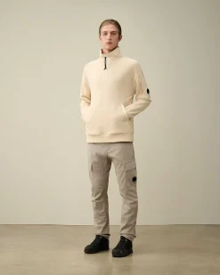 Diagonal Raised Fleece Zipped Sweatshirt^C.P. Company Online