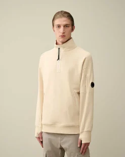 Diagonal Raised Fleece Zipped Sweatshirt^C.P. Company Online