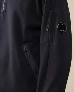 Diagonal Raised Fleece Zipped Sweatshirt^C.P. Company Cheap