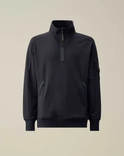 Diagonal Raised Fleece Zipped Sweatshirt^C.P. Company Cheap