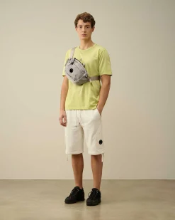 Diagonal Raised Fleece Zipped Pocket Shorts^C.P. Company Sale