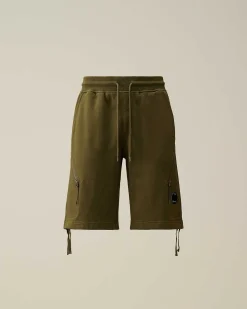 Diagonal Raised Fleece Zipped Pocket Shorts^C.P. Company Cheap
