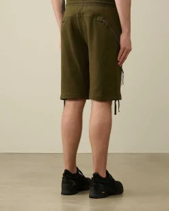 Diagonal Raised Fleece Zipped Pocket Shorts^C.P. Company Cheap