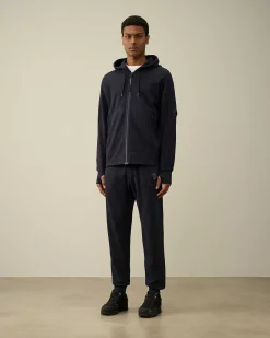 Diagonal Raised Fleece Zipped Hoodie^C.P. Company Cheap